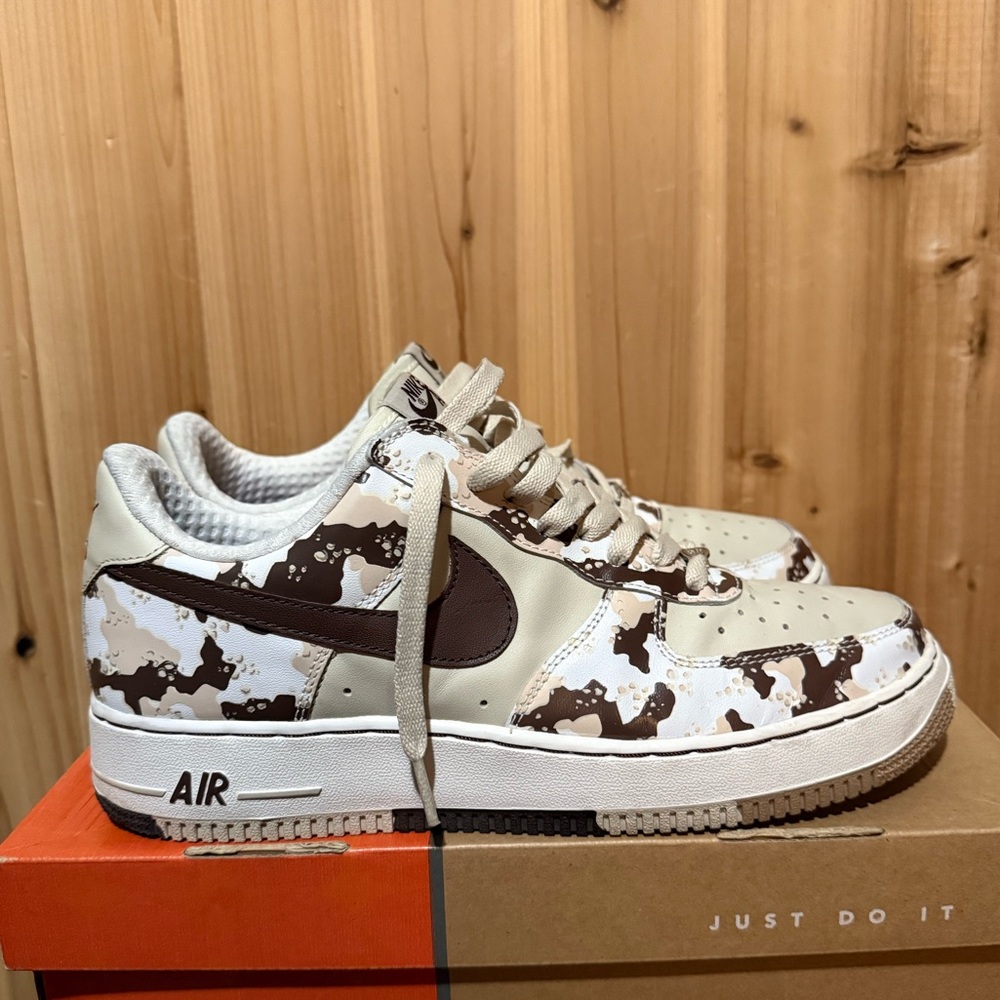 2006 Nike Air Force 1 Camo 'Birch Light Chocolate-Bone-White'